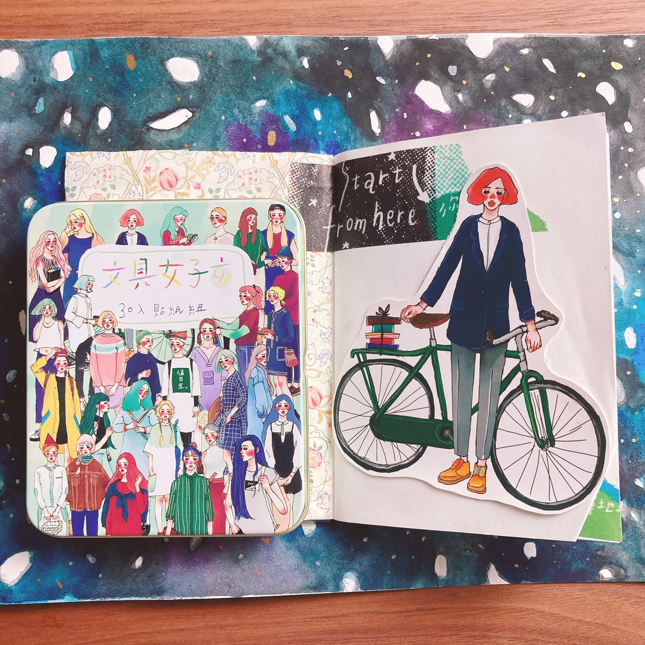 甜蜜生活｜文具女子亥 鐵盒貼紙