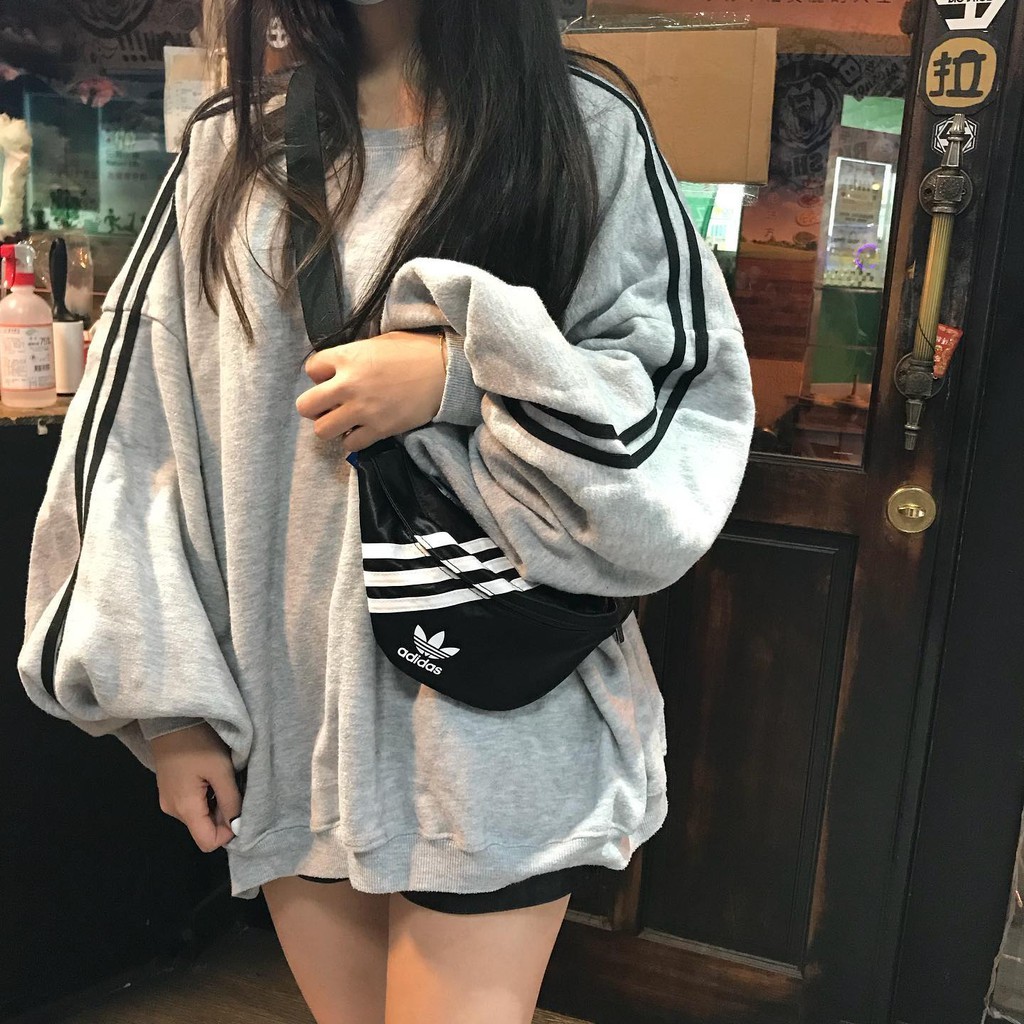 Adidas 三線三葉草 側背腰包 (GD1649)