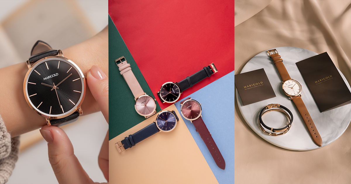 皮革錶帶材質的手錶