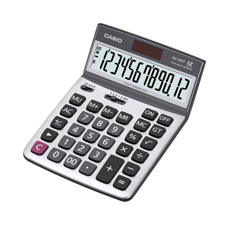 Casio 計數機DX-120ST (12位) (可調教螢幕角度)