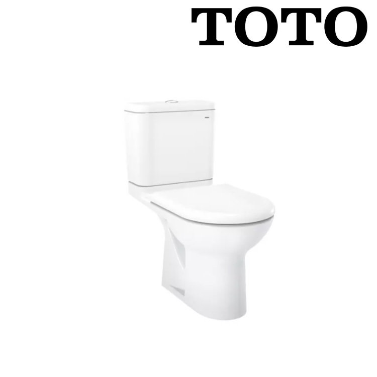 Toto CW781RPB + SW781SPB + TC388CVK High P Trap Close-Coupled Dual Flush 3/4.5L Washdown Toilet with Slow Closing Seat Cover *CEFIONTECT*