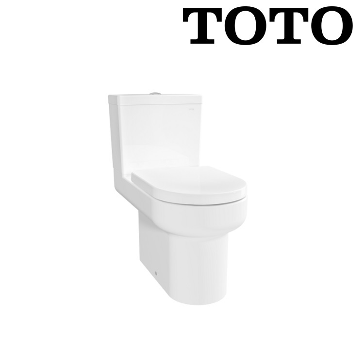 Toto CW896PJ + SW896J + TC388CVK Close-Coupled Dual Flush 3/4.5L Wash Down Toilet with Slow Closing Seat Cover