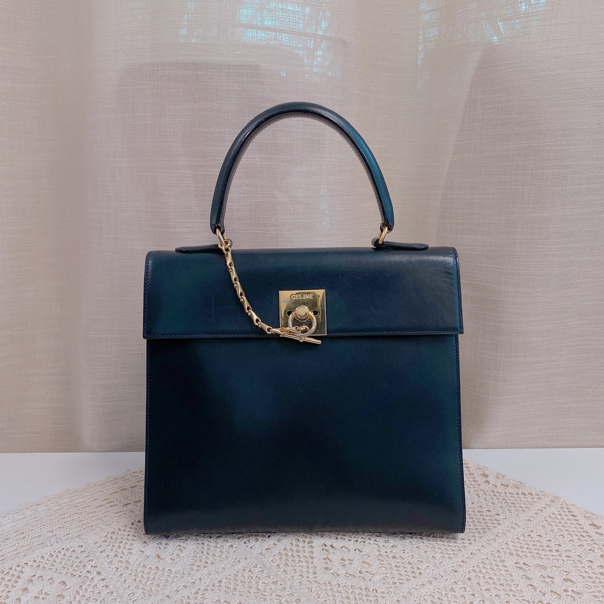 Celine Vintage Top Handle bag (black)