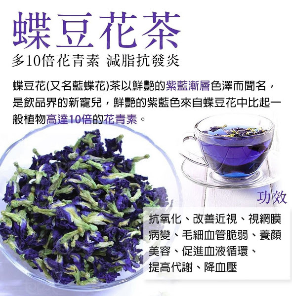 泰國蝶豆花茶 80G