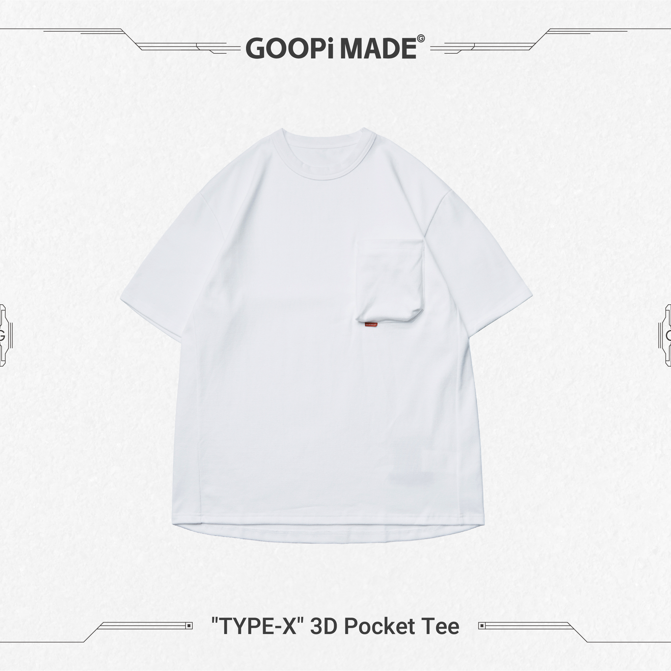 GOOPiMADE - “Type-X” 3D Pocket T-shirt | HBX - HYPEBEAST 为您搜罗全球潮流时尚品牌