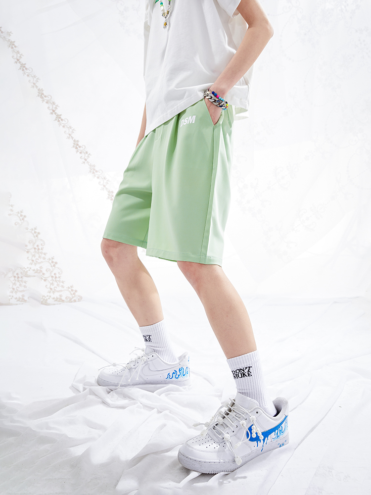 I DON’T SMOKE  綠色 寬鬆 西裝褲 短褲  DONSMOKE Don’t Smoke