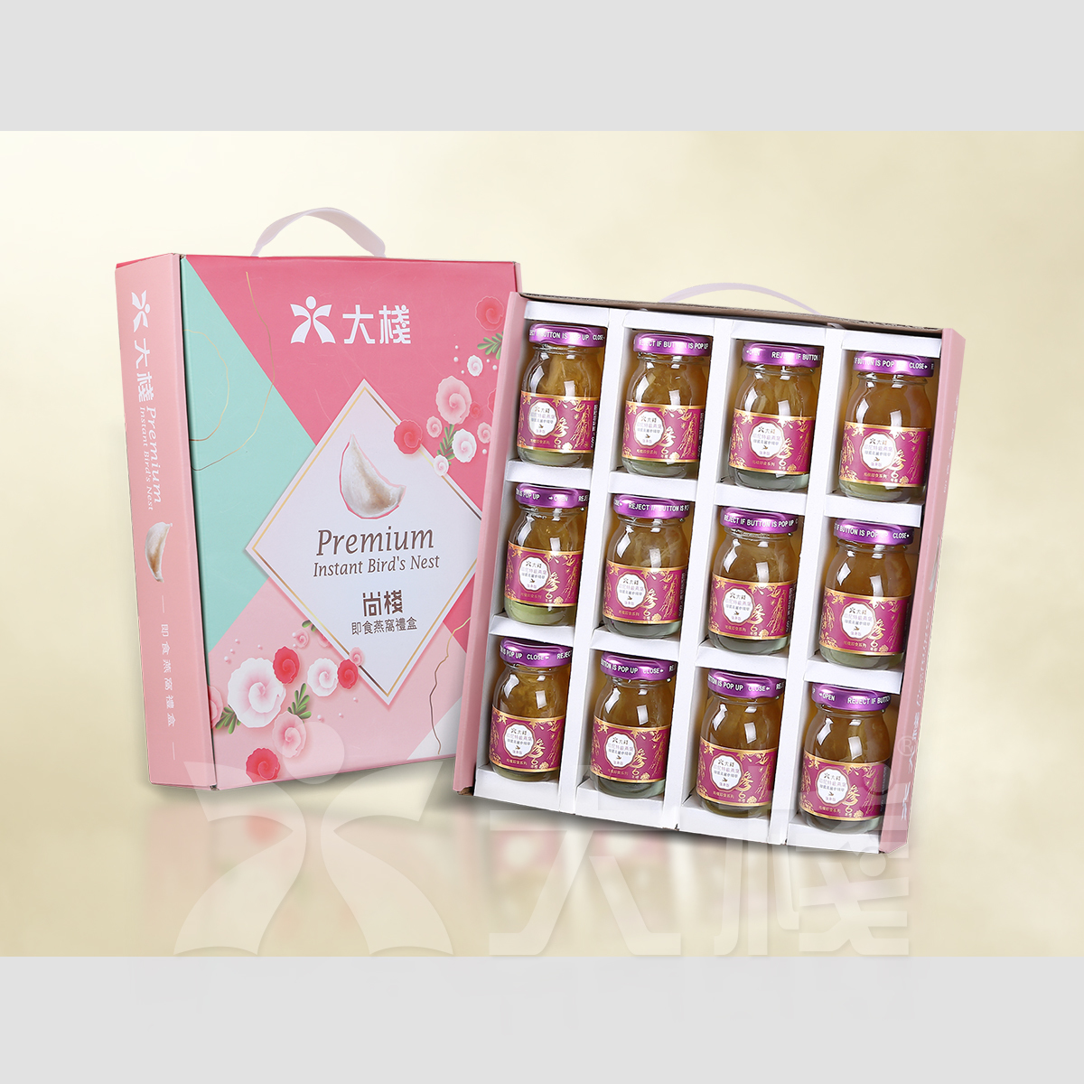 印尼特級即食官燕 配韓國高麗參精華 強身版 (12 X 40克)