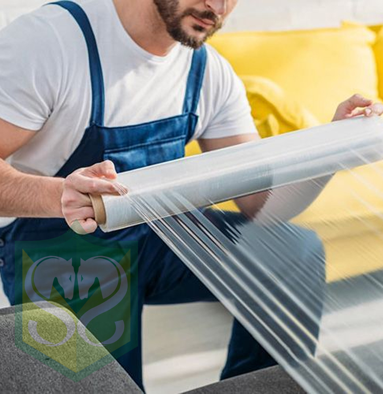 GOODA LLDPE Stretech Wrapping Film (CLEAR / BLACK) (18MIC x 450mm x 450mm)