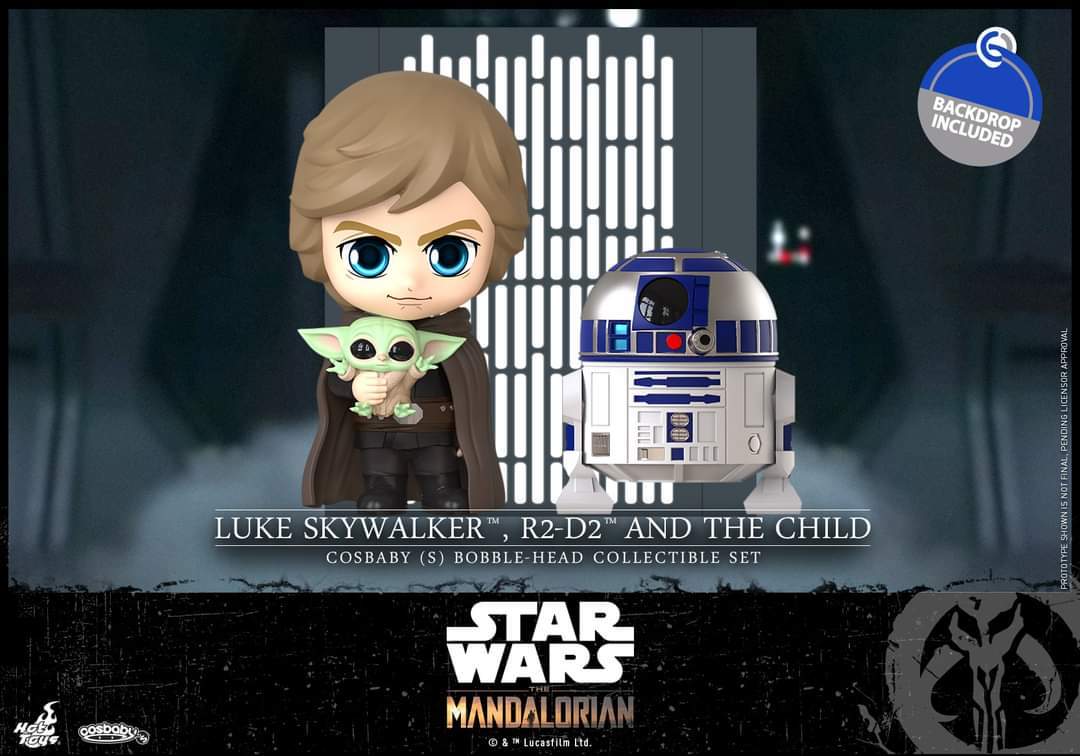 cosbaby　2セット Hot Toys Luke Skywalker R2-D2 The Child Cosbaby