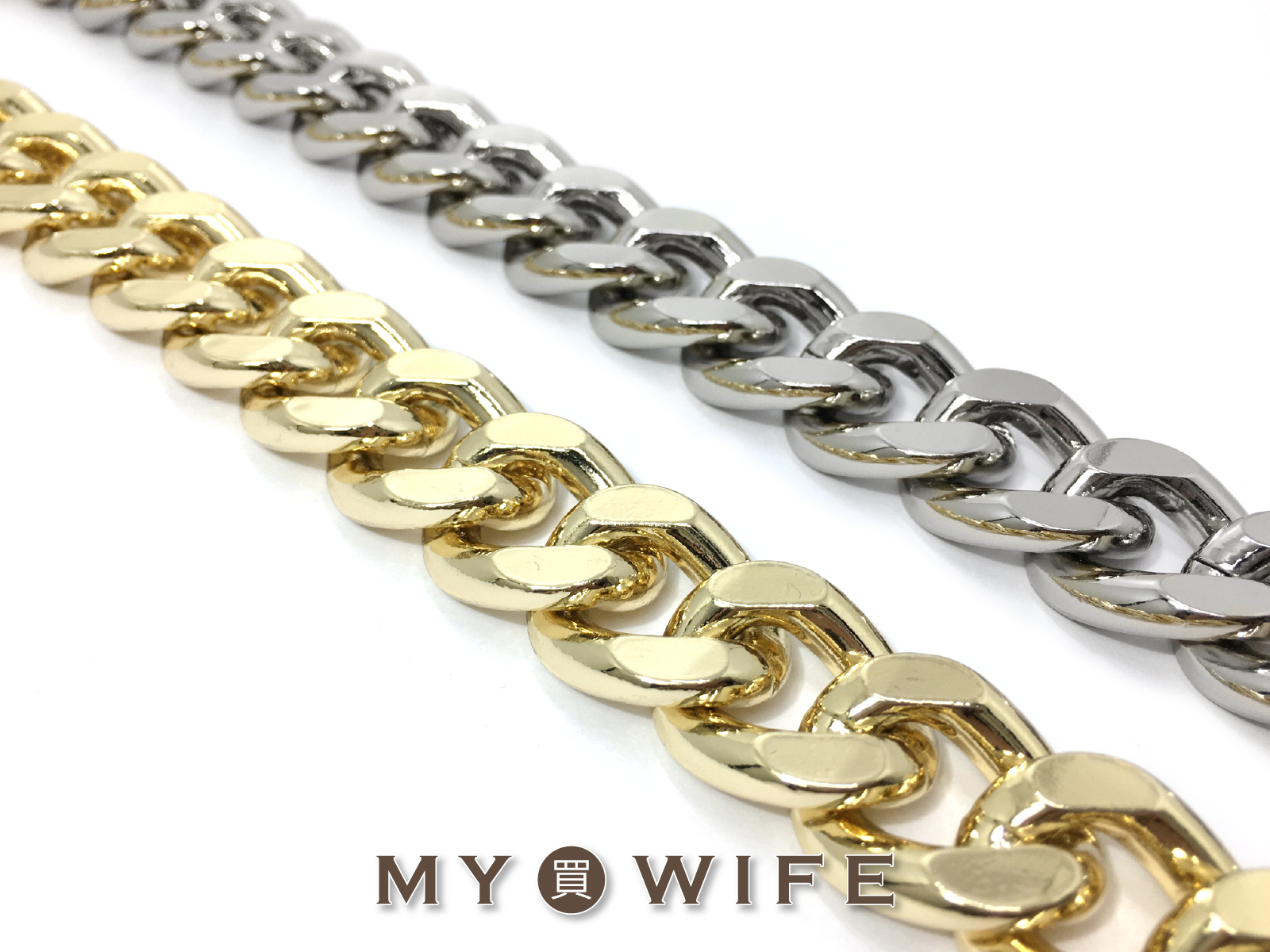 24x19mm金屬鍊條#15_鋁鍊_3色【TM-5LM2419】