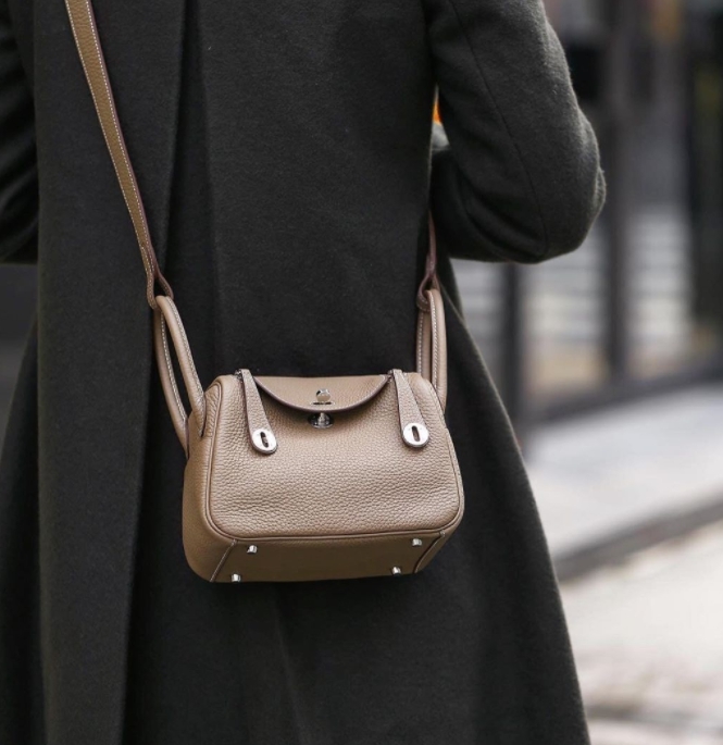 迷你手提單肩 牛皮Lindy包(18公分) (多色)