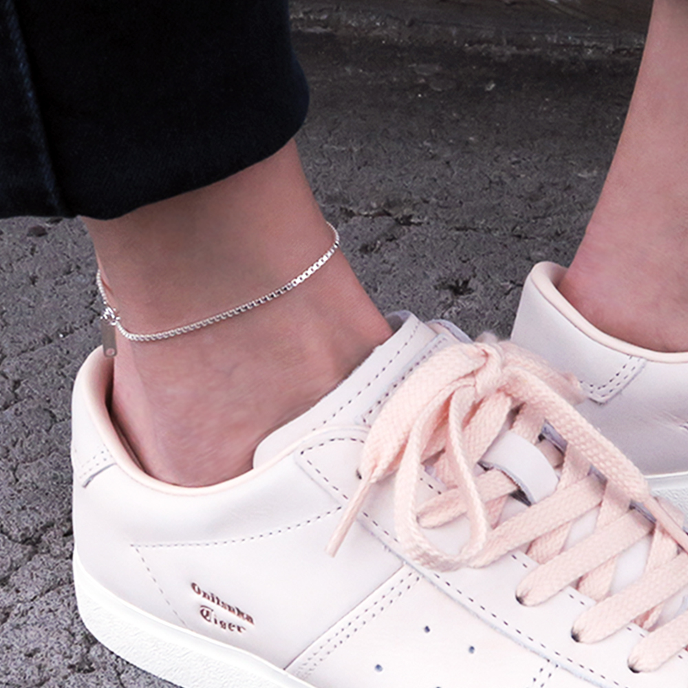 極細版威尼斯腳鍊 銀白款(1.3mm細鍊) 925純銀刻字腳鍊