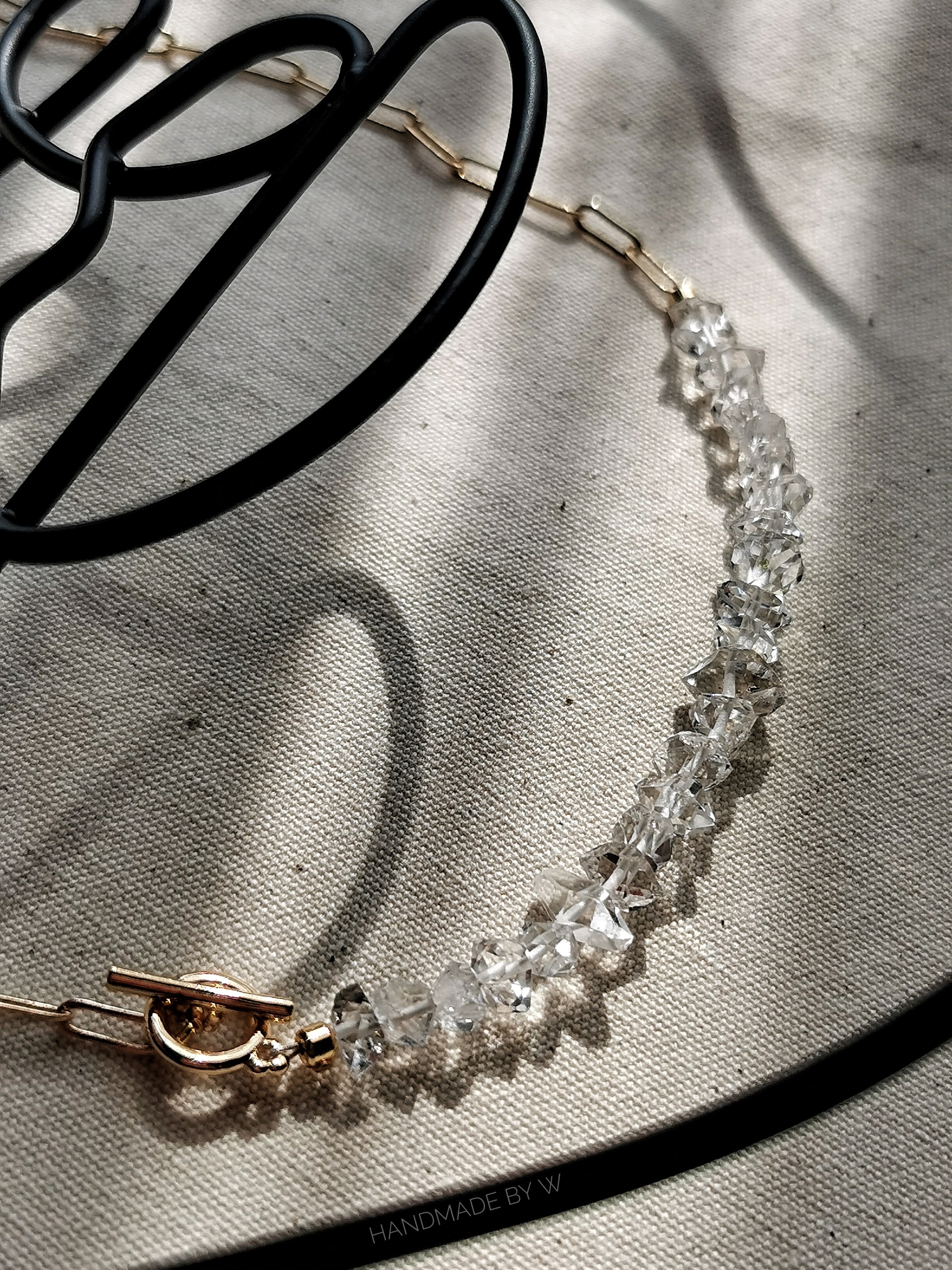Sparkly Herkimer Diamond Choker
