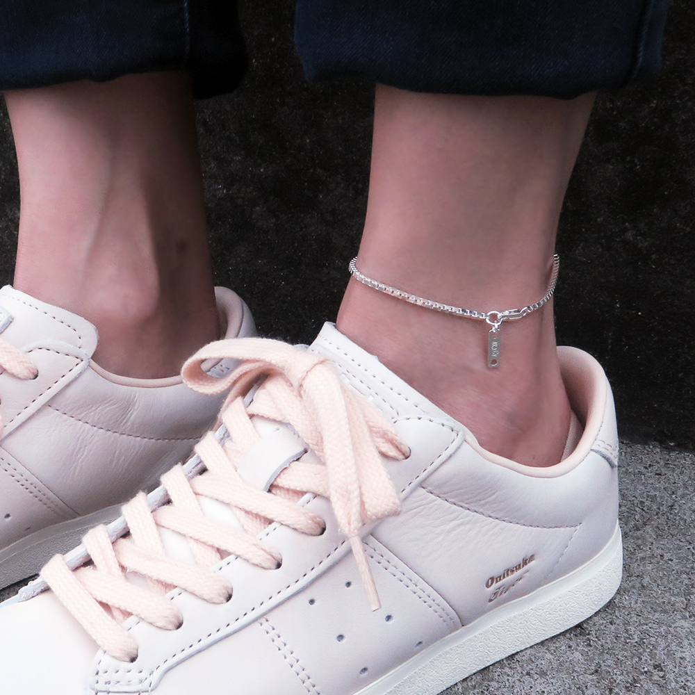 細緻版 威尼斯腳鍊 銀白款(1.8mm細鍊) 925純銀腳鍊 可刻字