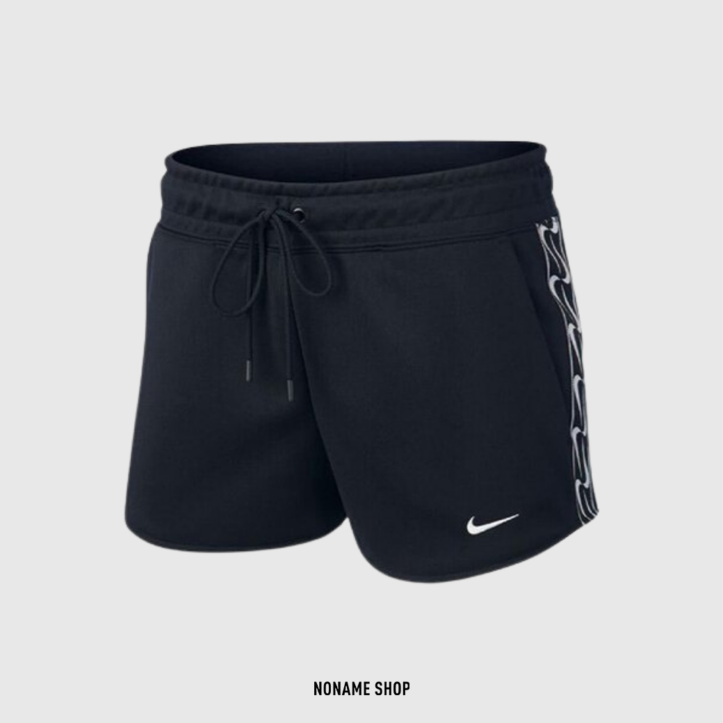 💥出清特價💥 NIKE NSW 小勾 側邊 雙排 串標 熱褲 短褲 黑 (女款)