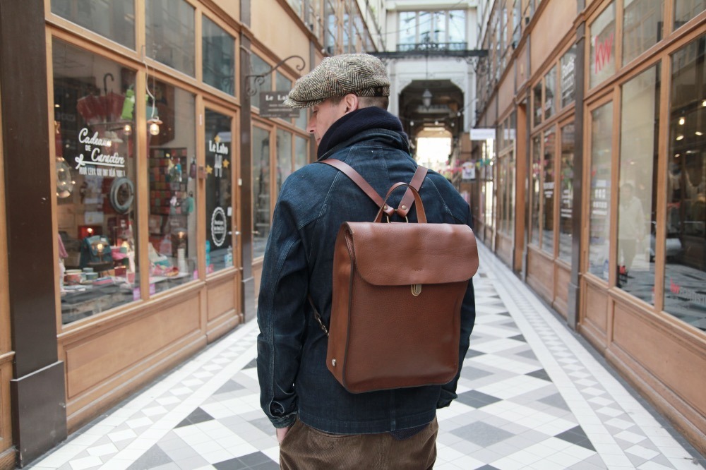 bleu de chauffe | Puncho 真皮後背包（雪茄棕、黑、海軍藍、卡其綠、迷彩）
