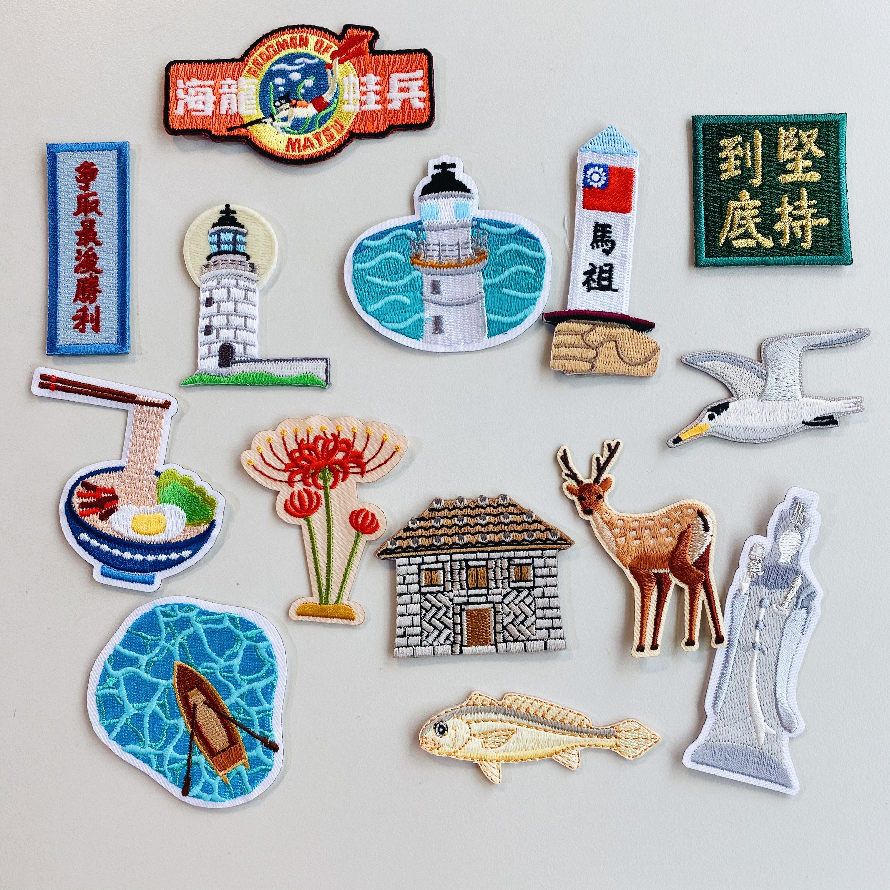 馬祖系列 刺繡燙貼＋明信片組