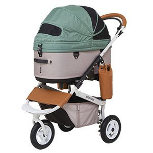 日本AirBuggy Dome3 Large 高級寵物手推車 20kg - 綠色 Clover