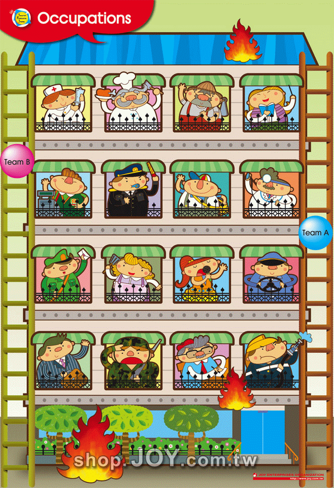 【教學遊戲海報 Teacher’s Mate】Occupations