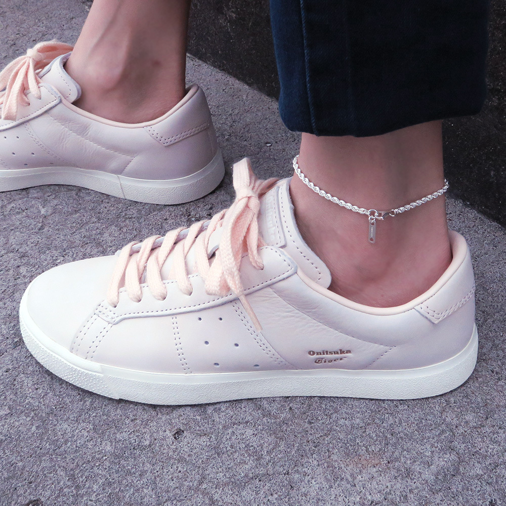 編織繩索腳鍊 銀白款 (2.8mm中細鍊) 925純銀刻字腳鍊