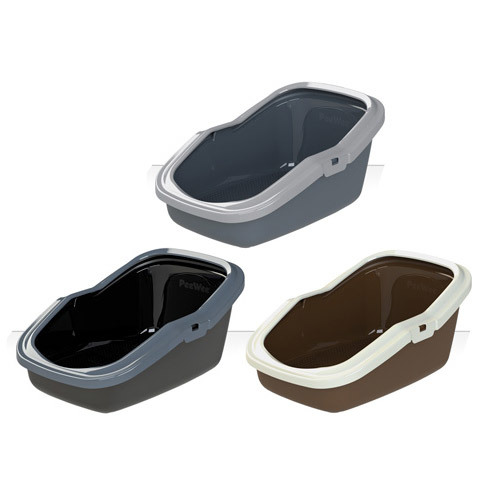 PeeWee必威-無罩式貓便盆(槍灰/象牙棕/碳黑)