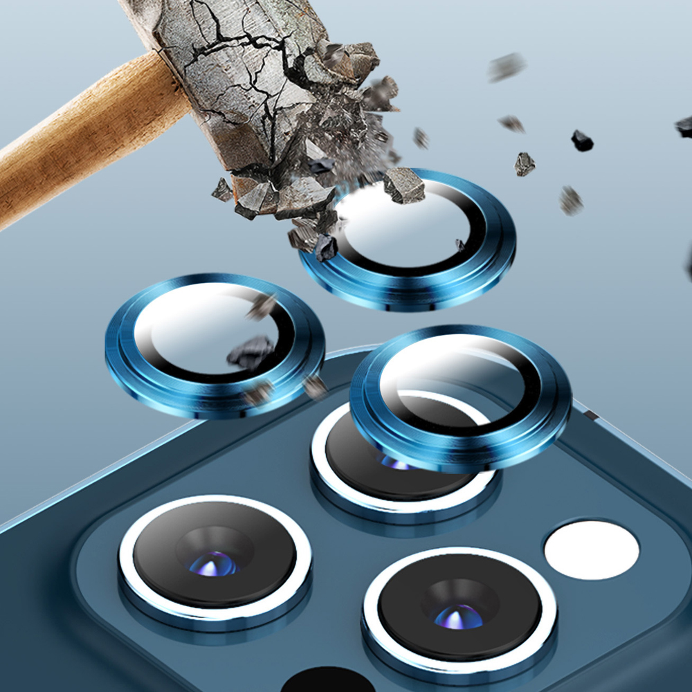 TOTU 拓途 iPhone12/12Mini/12Pro/12ProMax鏡頭貼保護貼鋼化膜 鋁合金鋼化玻璃 金盾系列