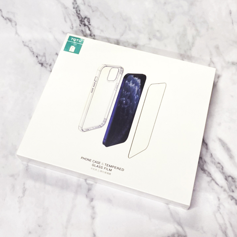 TOTU 拓途 套裝 iPhone12/12Mini/12Pro/12ProMax手機殼鋼化膜防摔殼保護貼軟殼保護膜