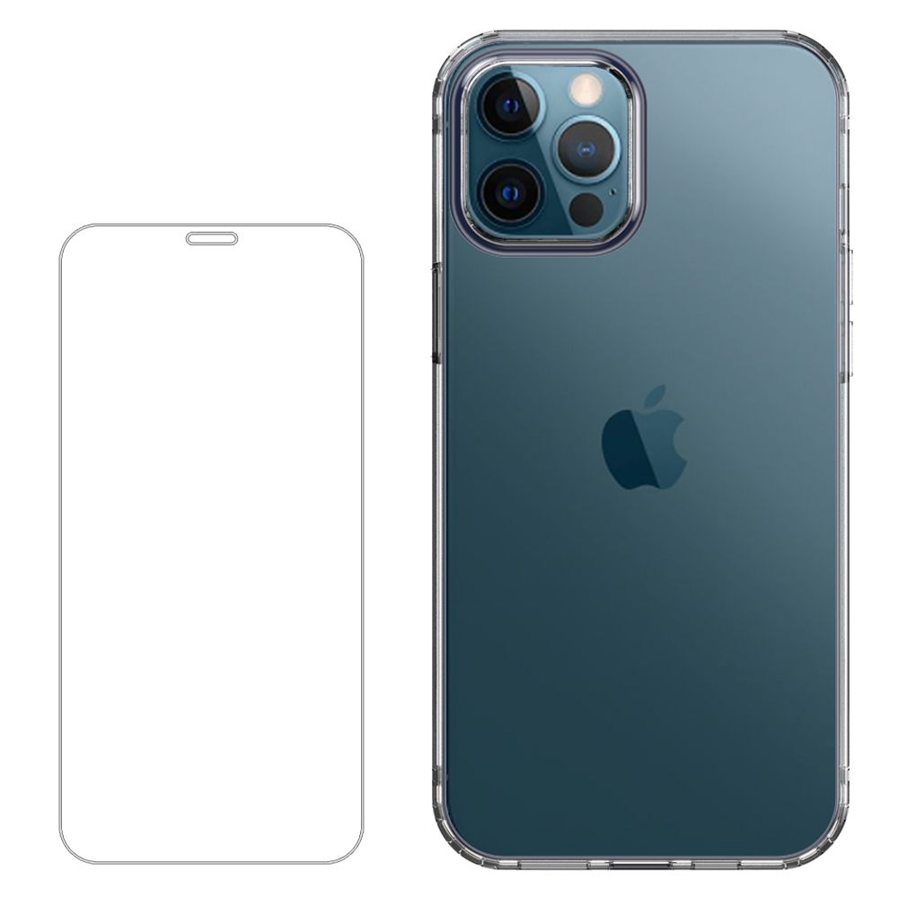 TOTU 拓途 套裝 iPhone12/12Mini/12Pro/12ProMax手機殼鋼化膜防摔殼保護貼軟殼保護膜