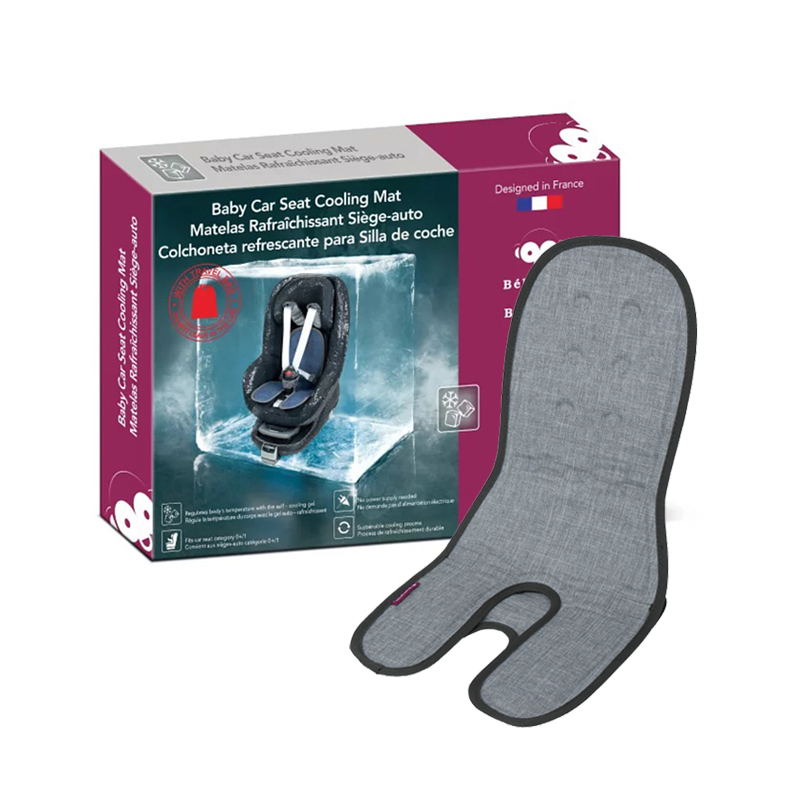 BebeFolie-冰心沁涼汽座墊(灰色)