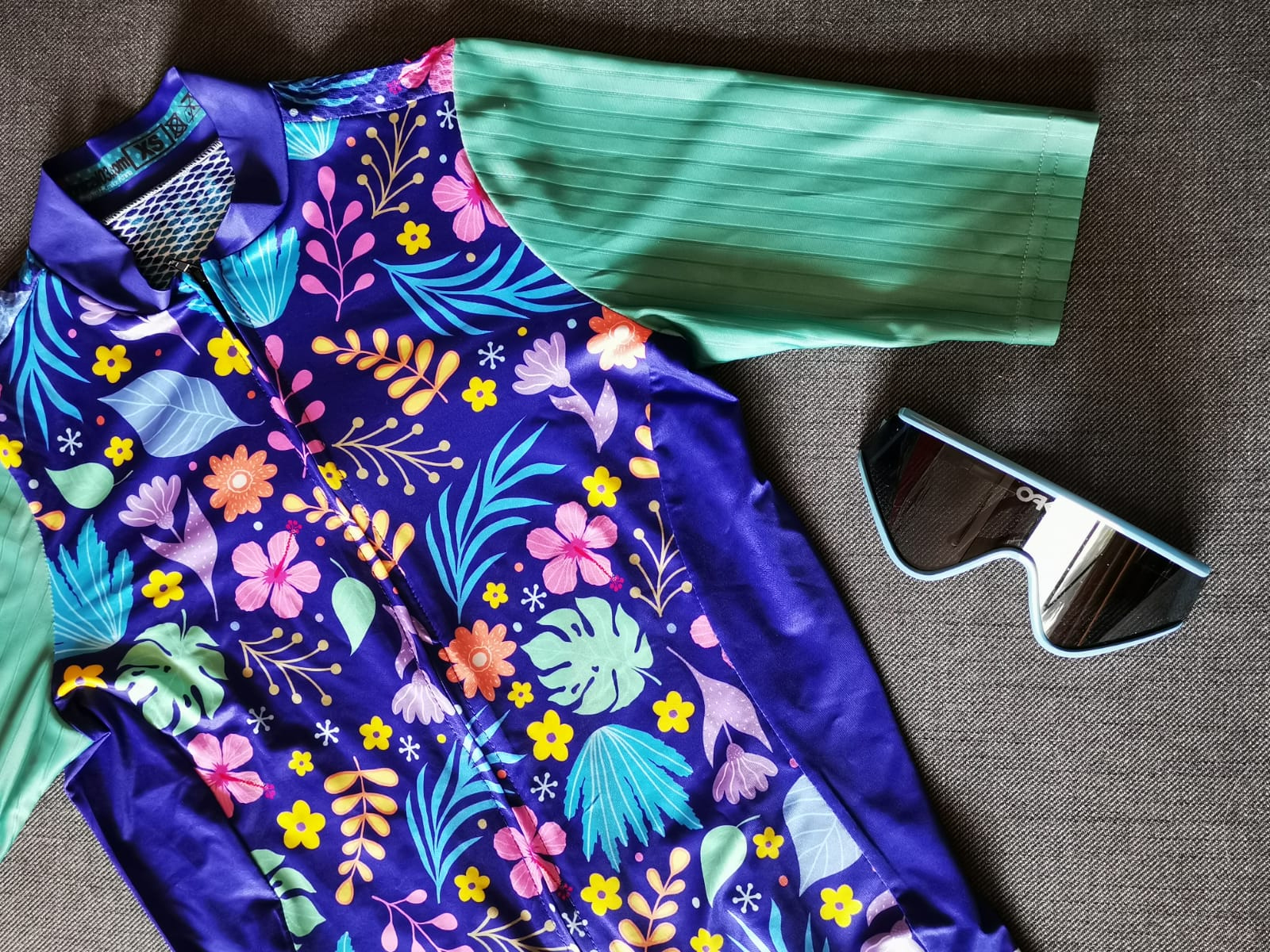 Technical03 Purple Floro Aero Cycling Jersey