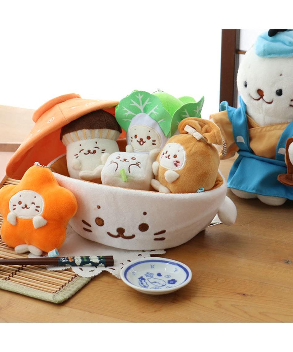 Sirotan 絨毛鑰匙圈-香菇