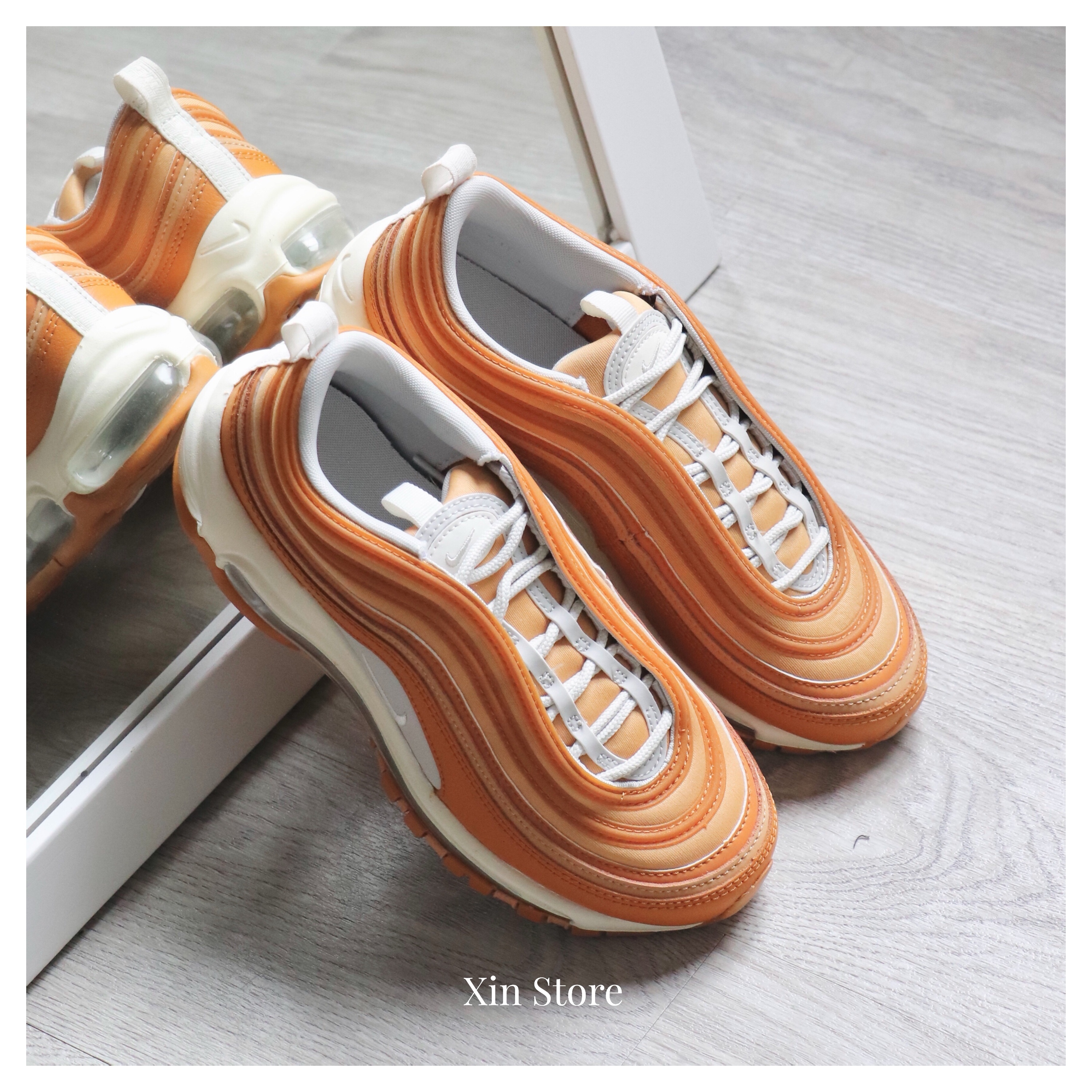【現貨】Nike Air Max 97 反光 全氣墊 復古 增高 避震 慢跑鞋 小麥 焦糖 土黃