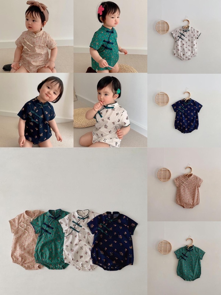 中國風BB碎花旗袍No.357