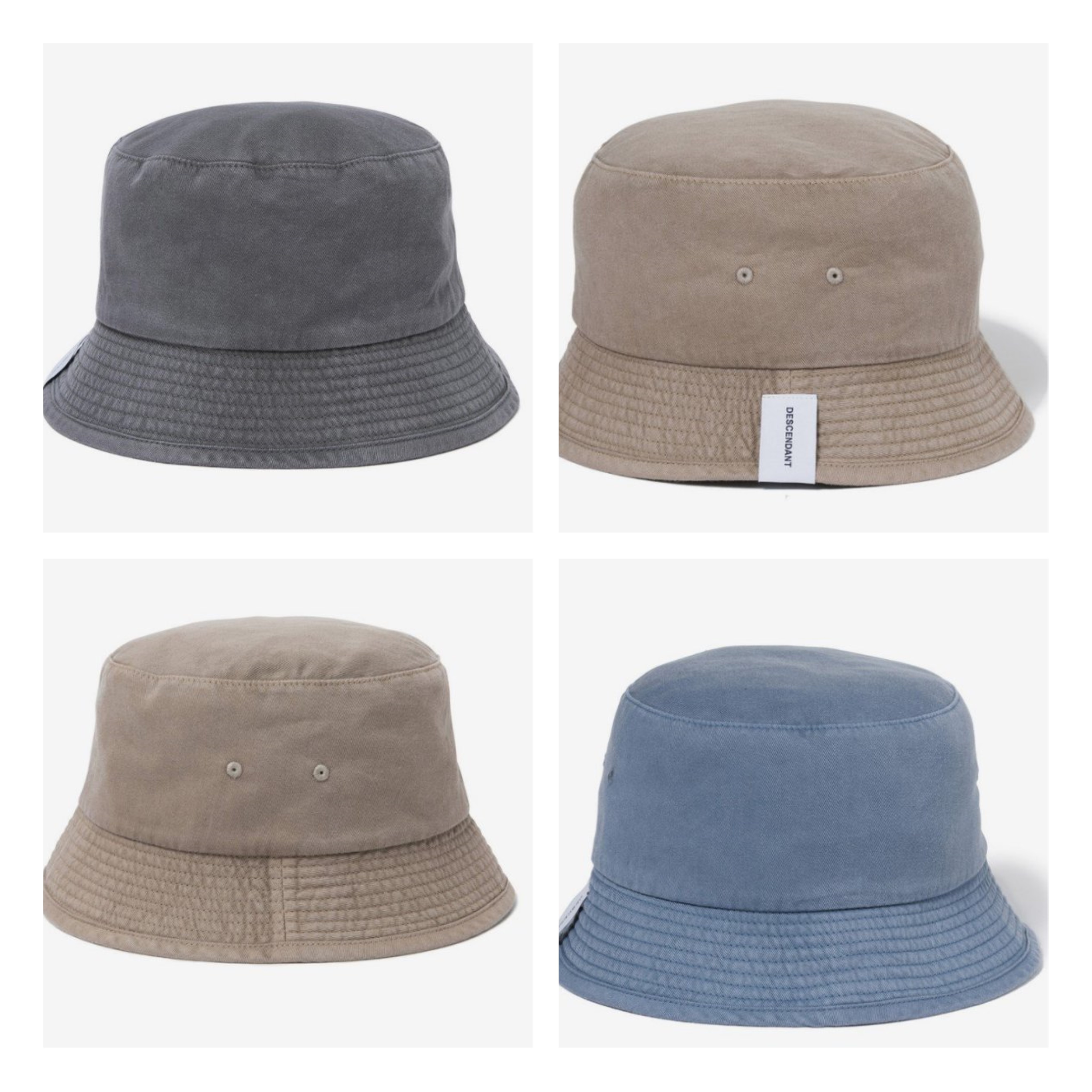 2021SS DESCENDANT BUCKET HAT PIGMENT DYE 鯨魚水洗 漁夫帽 現貨