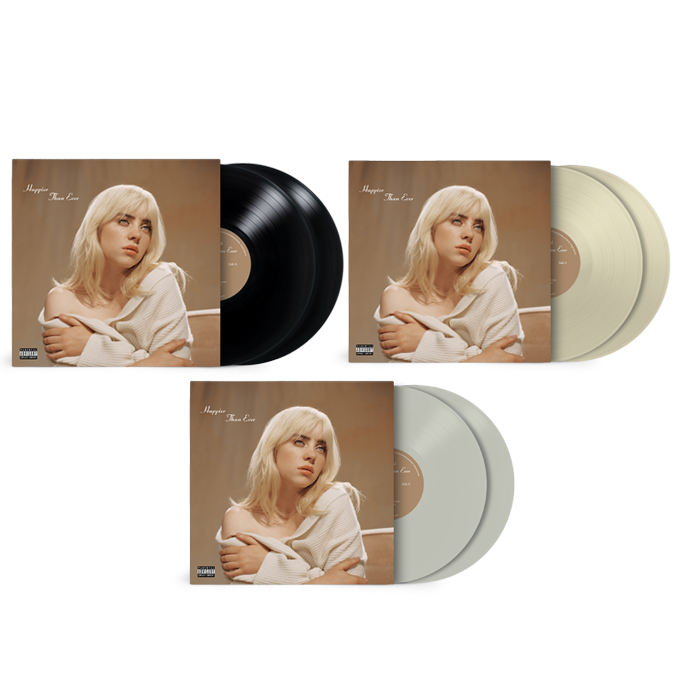 Billie Eilish 怪奇比莉 Happier Than Ever (2021) 最新專輯周邊 豪華組合套裝 / CD專輯 / 黑膠唱片 / 錄音卡帶 / 限量彩膠 / 服飾