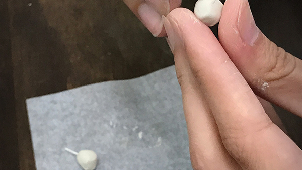 寶石自己做，做一顆角面寶石 石頭耳針示範