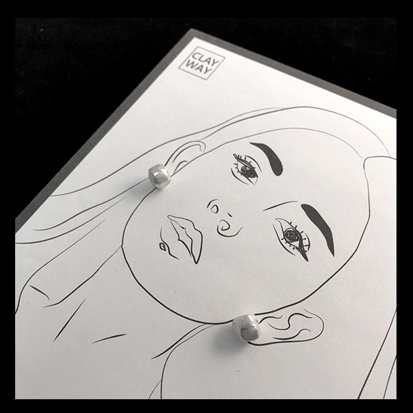 寶石自己做，做一顆角面寶石 石頭耳針示範