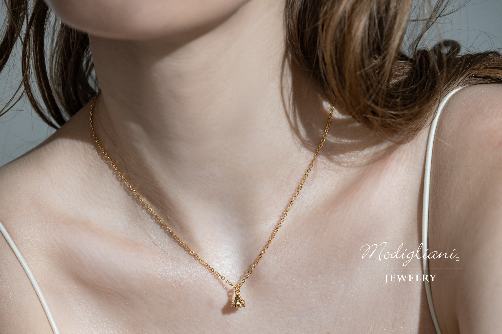 黃銅飾品,黃銅,簡約,百搭,個性,項鍊,18K金,鋯石,鉚釘