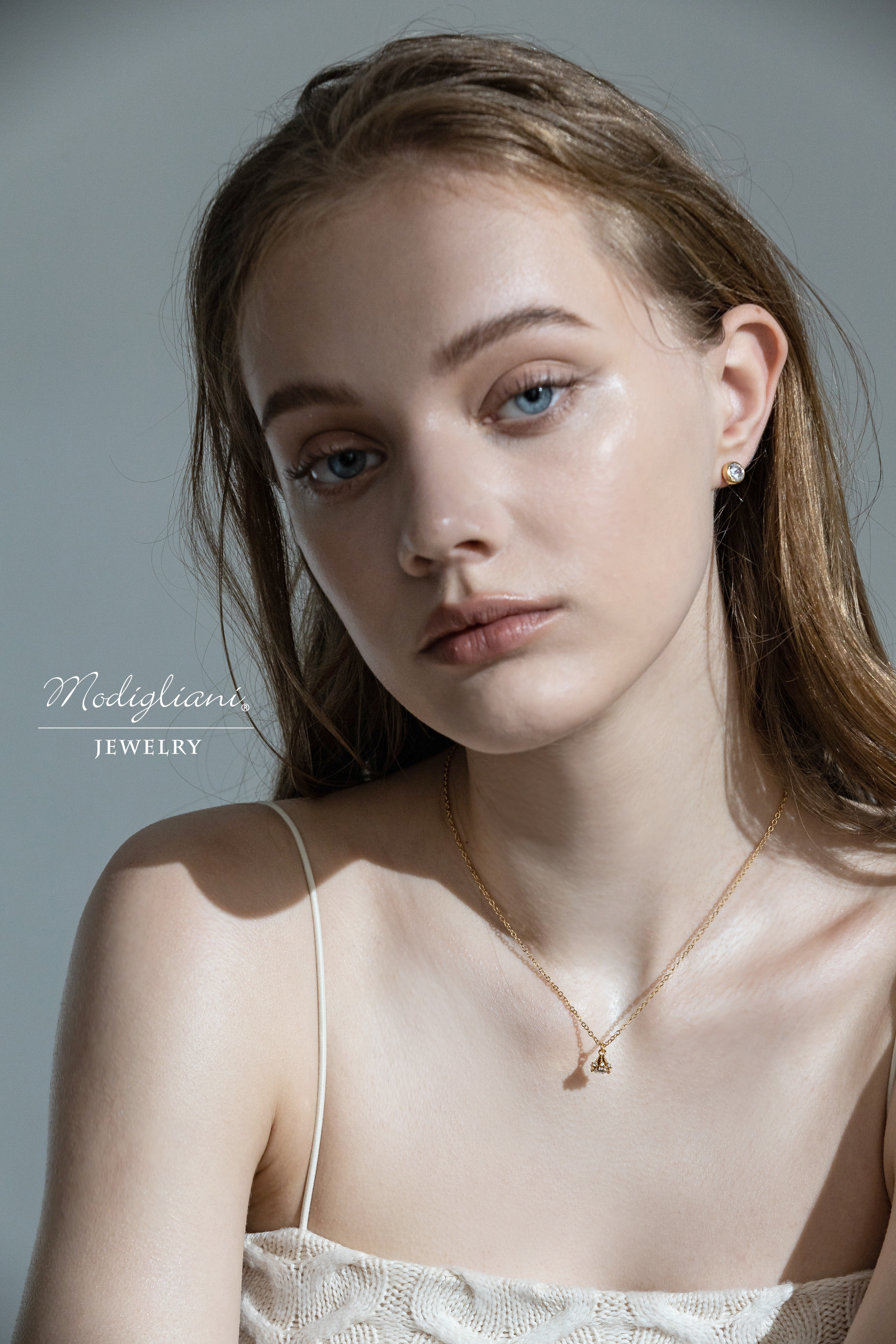 黃銅飾品,黃銅,簡約,百搭,個性,項鍊,18K金,鋯石,鉚釘