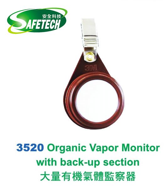 3M 3520 Organic Vapor Monitor with back-up section