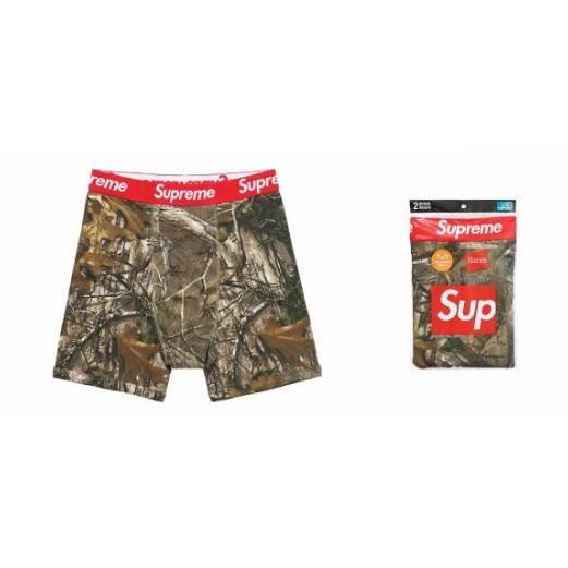 SUPREME HANES REALTREE BOXER 樹枝迷彩平口褲 內褲 單件