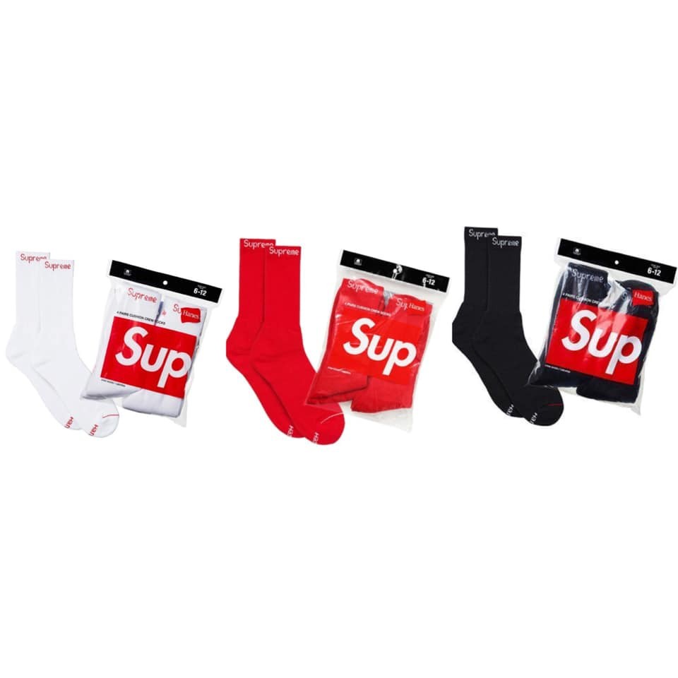 Supreme Hanes Crew Socks 長襪 襪子