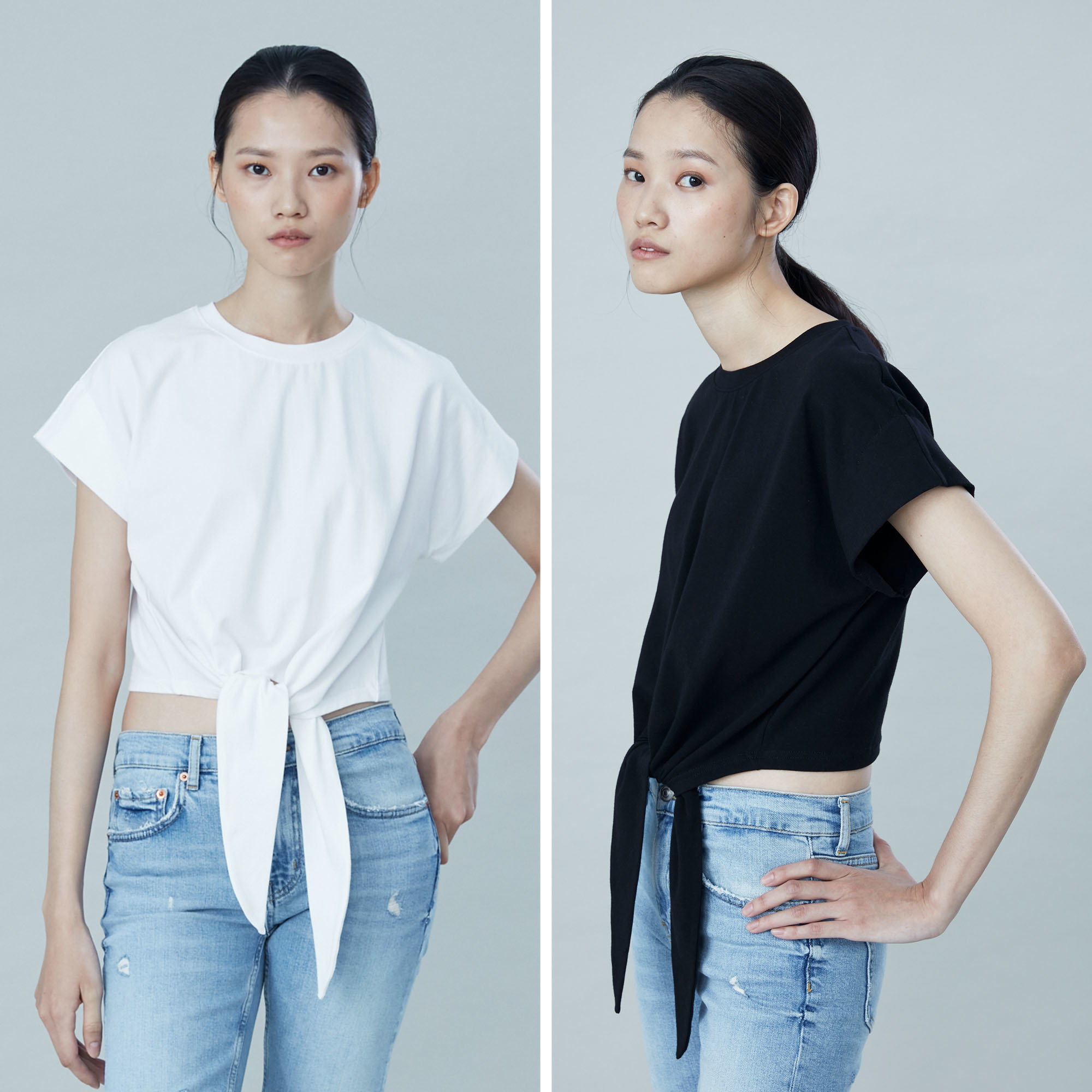 Taffy 短版綁帶短袖