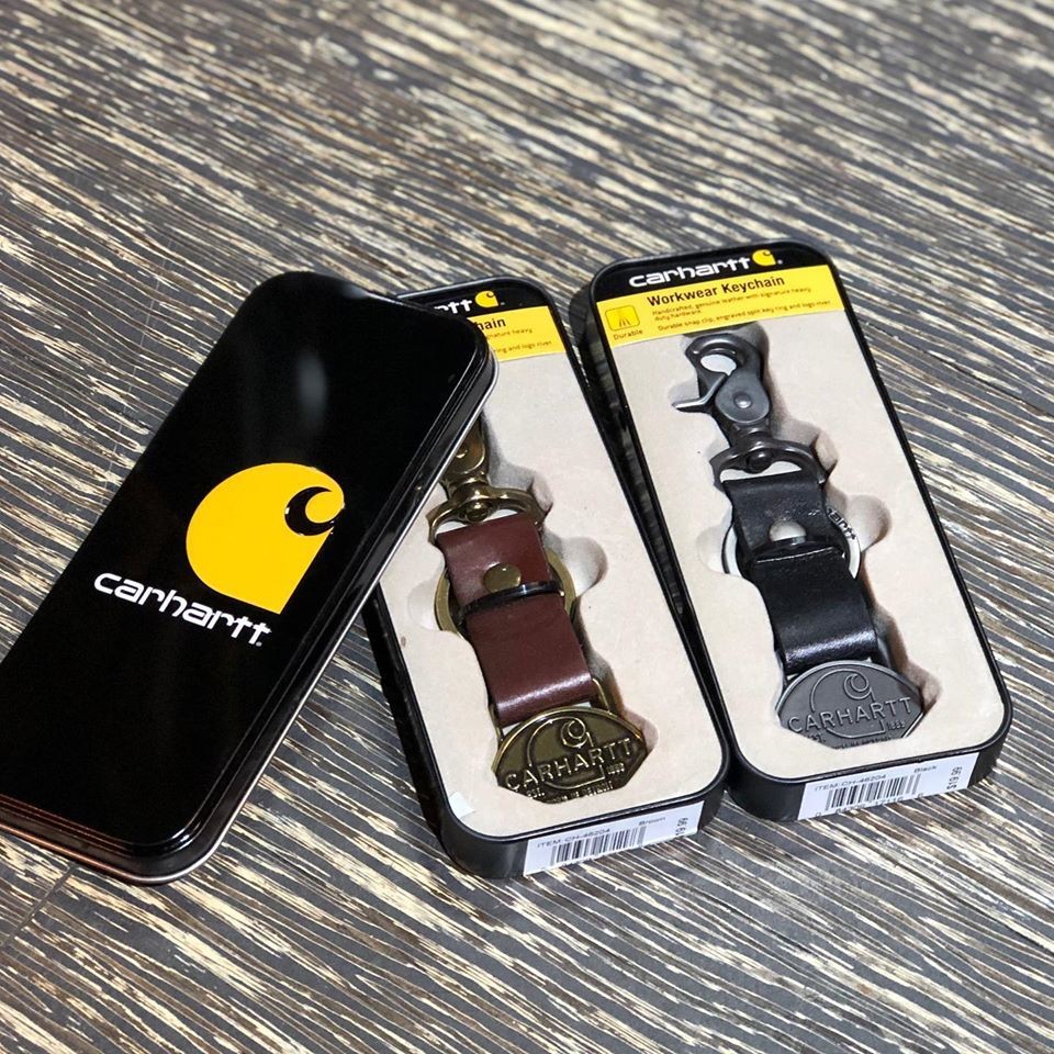 Carhartt 皮革鑰匙圈 黑/咖 兩色