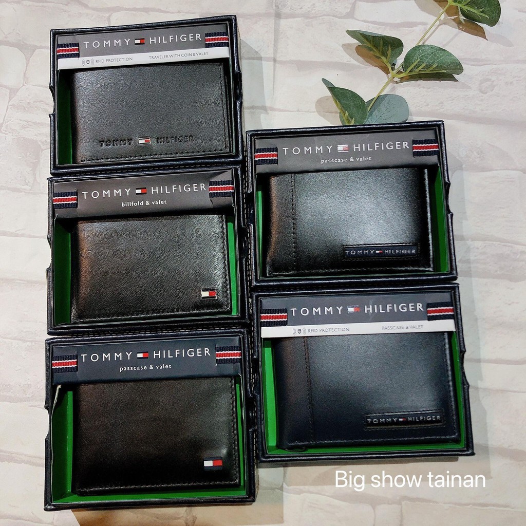 Tommy 皮革短皮夾 五款