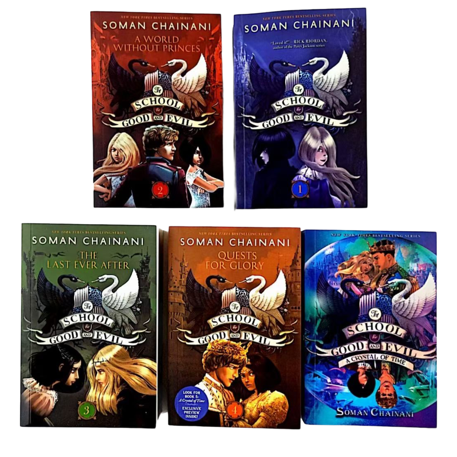 The School for Good and Evil Series 5 Books Collection Set by Soman Chainani - Paperback