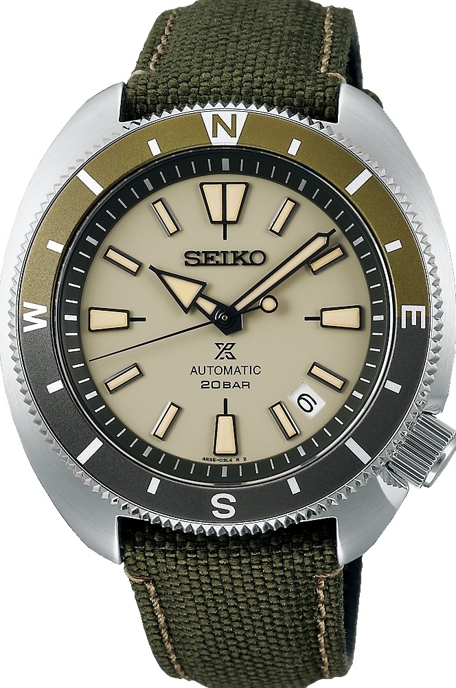 萬年鐘錶 - SEIKO PROSPEX 陸龜機械潛水錶 DIVER SCUBA  SRPG13K1 / 4R35-04Y0G 錶徑42.4MM