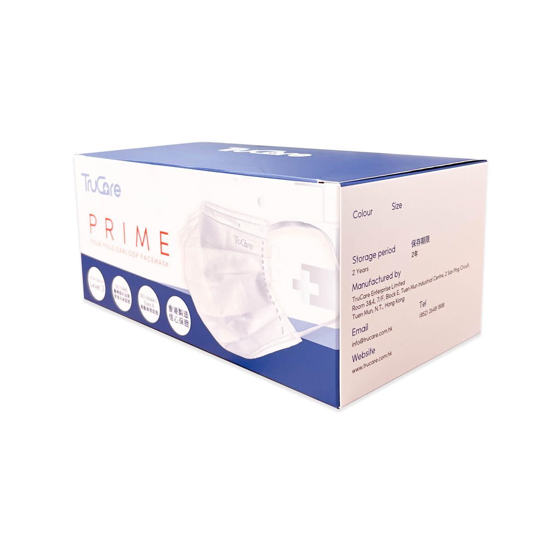 【中童】145mm 四摺口罩 (經典藍 50片非獨立包裝)