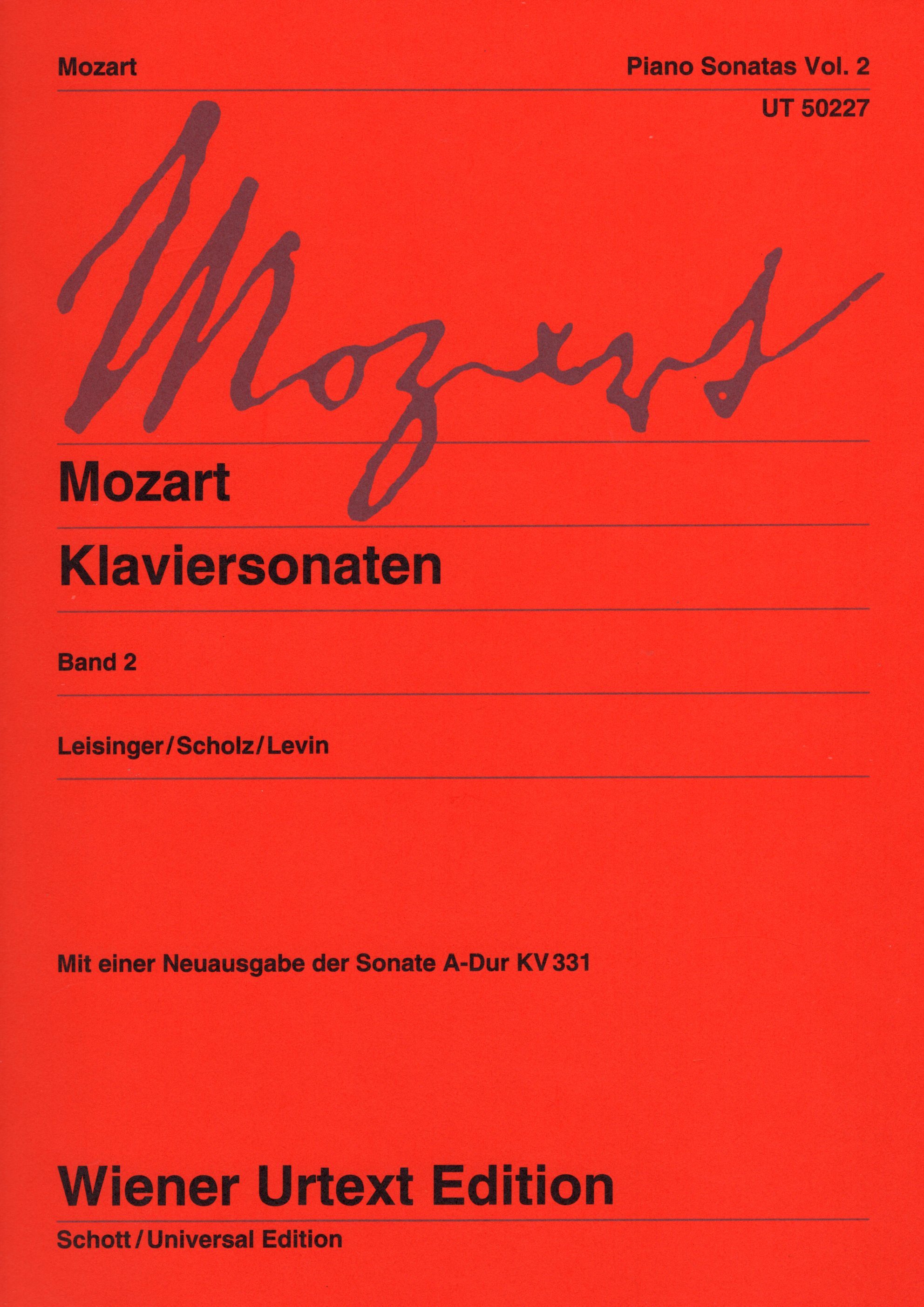 《Mozart: Klaviersonaten》Band 2［維也納原典版］