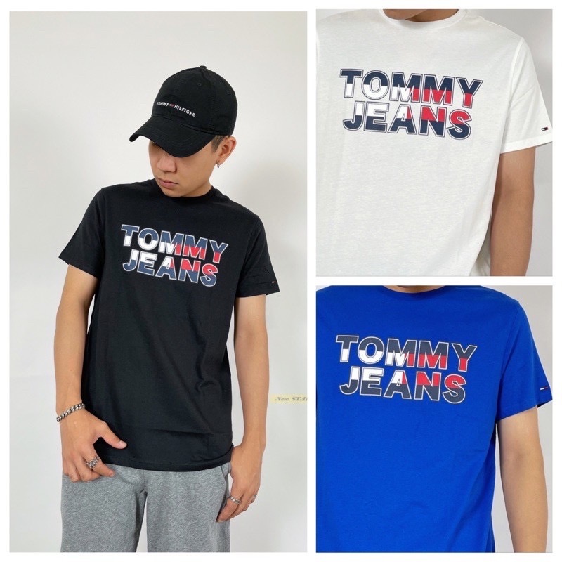Tommy Jeans 經典配色大字母 短袖T恤 短T
